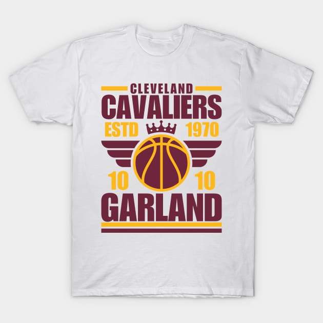 Cleveland Cavaliers Garland 10 Basketball Retro T-Shirt by ArsenBills